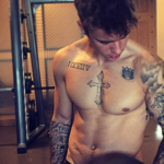 Justin Bieber Topless Gym