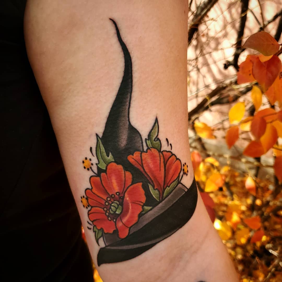 Chapeau Witchy Tattoos -sknapp_tattoos