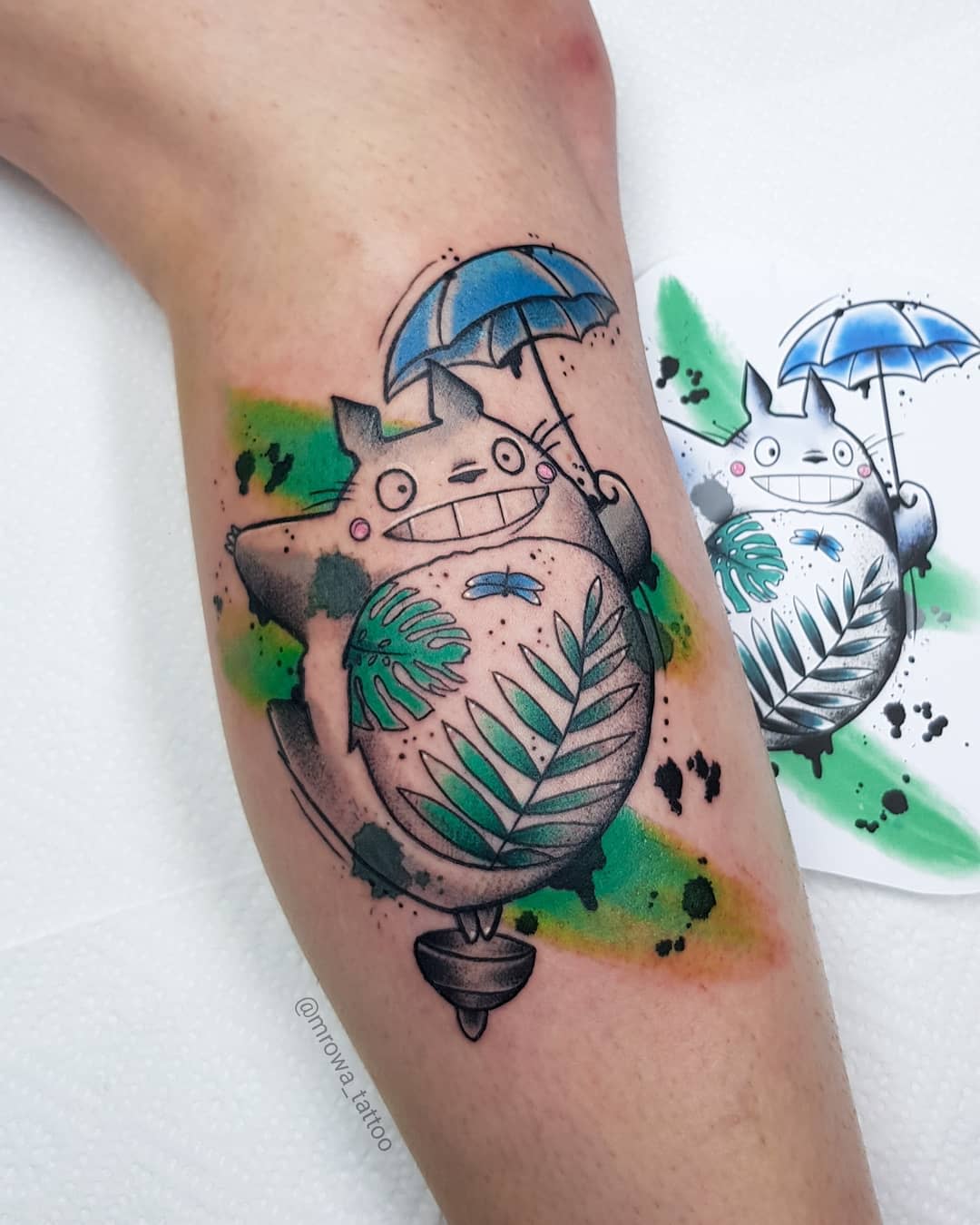 Totoro Studio Ghibli Tattoo -mrowa_tattoo