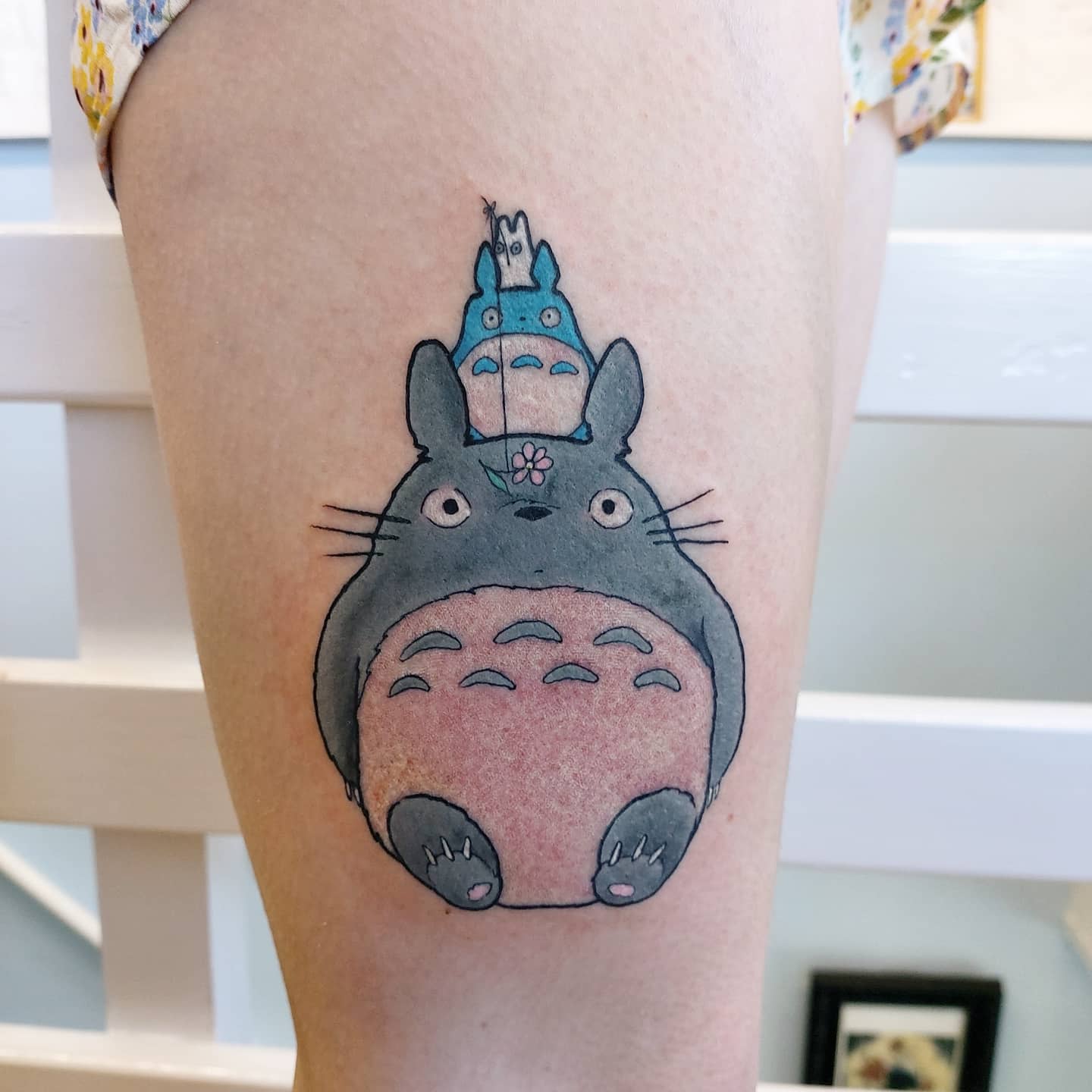 Tatouage Totoro Studio Ghibli -hannahfowlertattoo