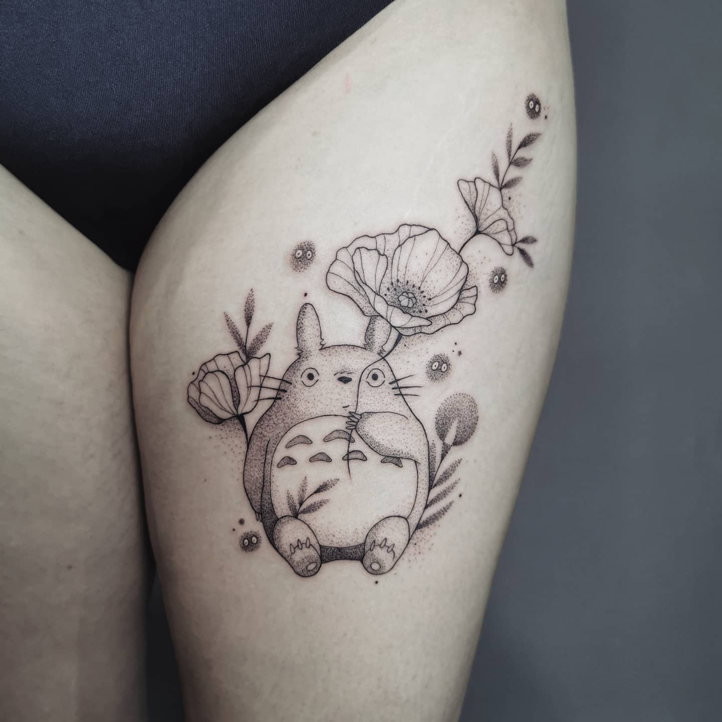 Totoro Studio Ghibli Tattoo -tattoosbydaisy