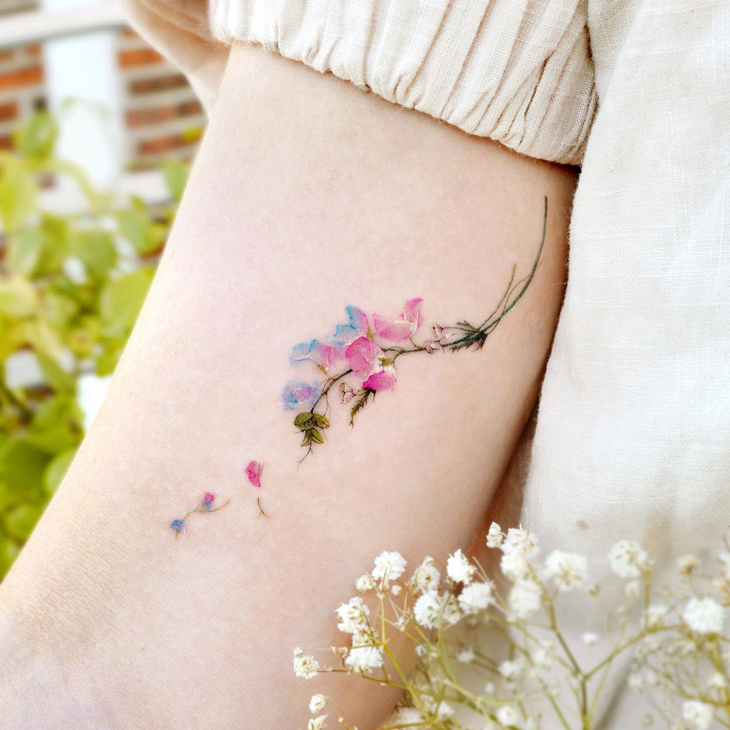 Tatouages ​​coréens de fleurs -songe.tattoo