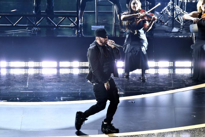Eminem à la 92e cérémonie des Oscars en 2020.