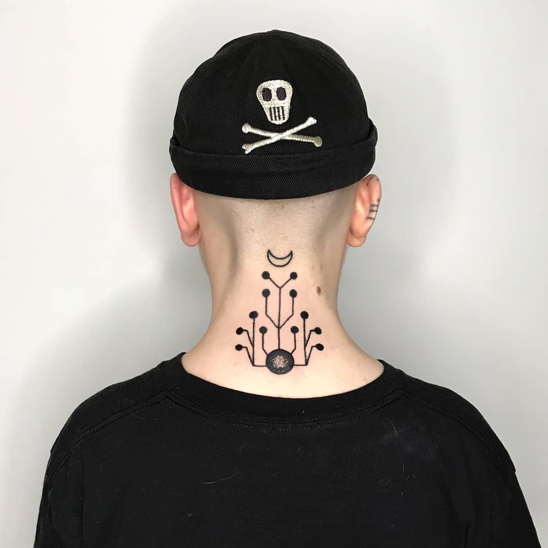 Tatouage cyberpunk masculin -mizantropia.tattoo