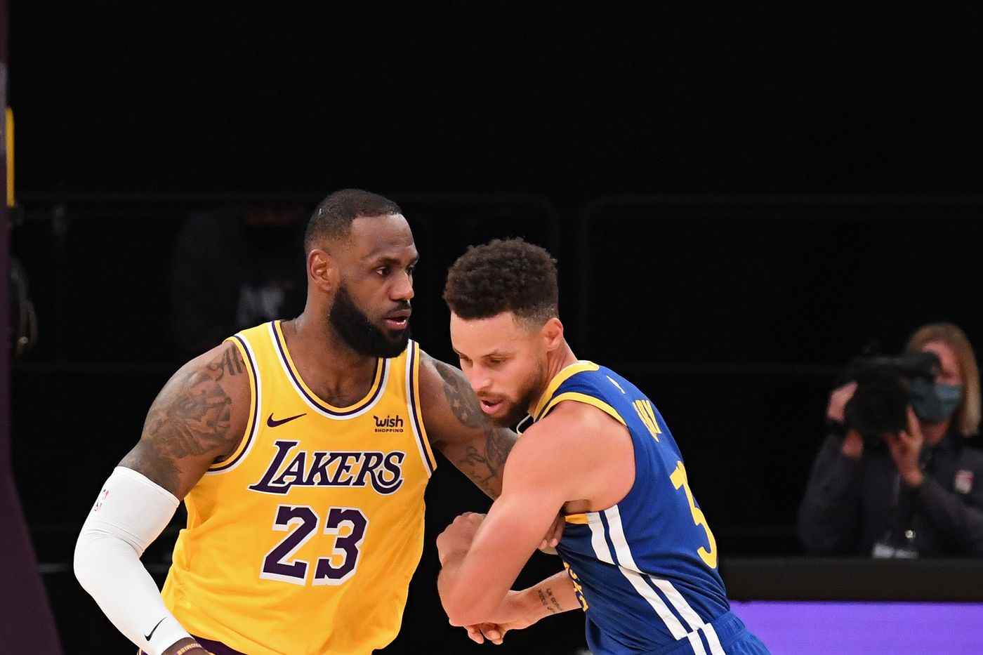 LeBron James et Stephen Curry